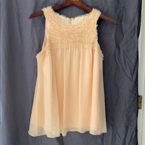 Said Fifth Ave silk and chiffon top